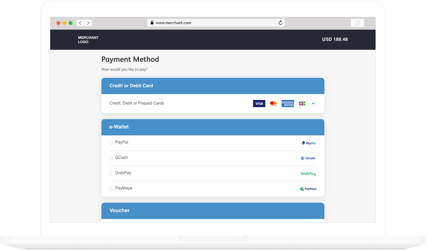 ADC Pay Alternative Payment Methods Laptop