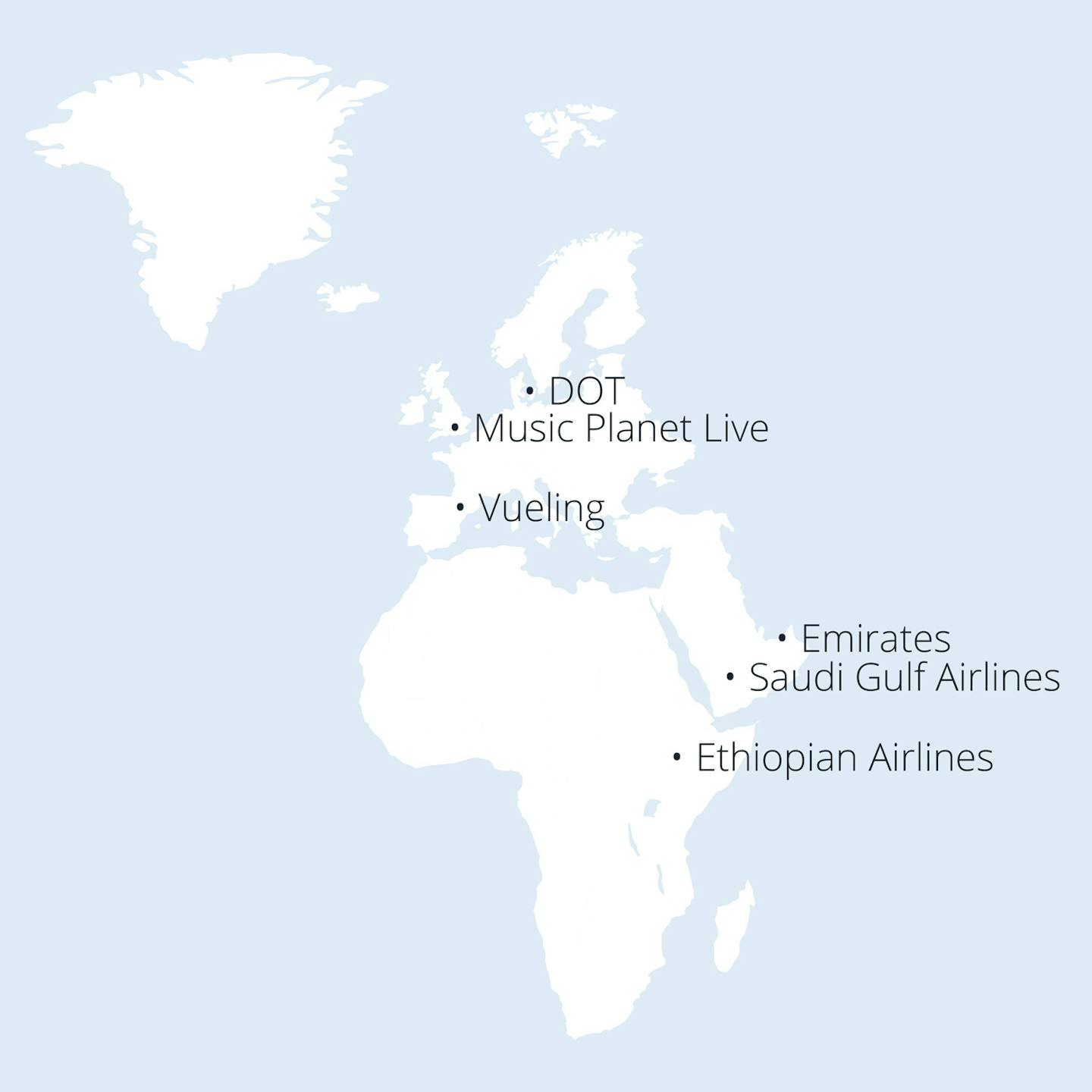 CellPoint Digital customers in Europe, Middle East and Africa