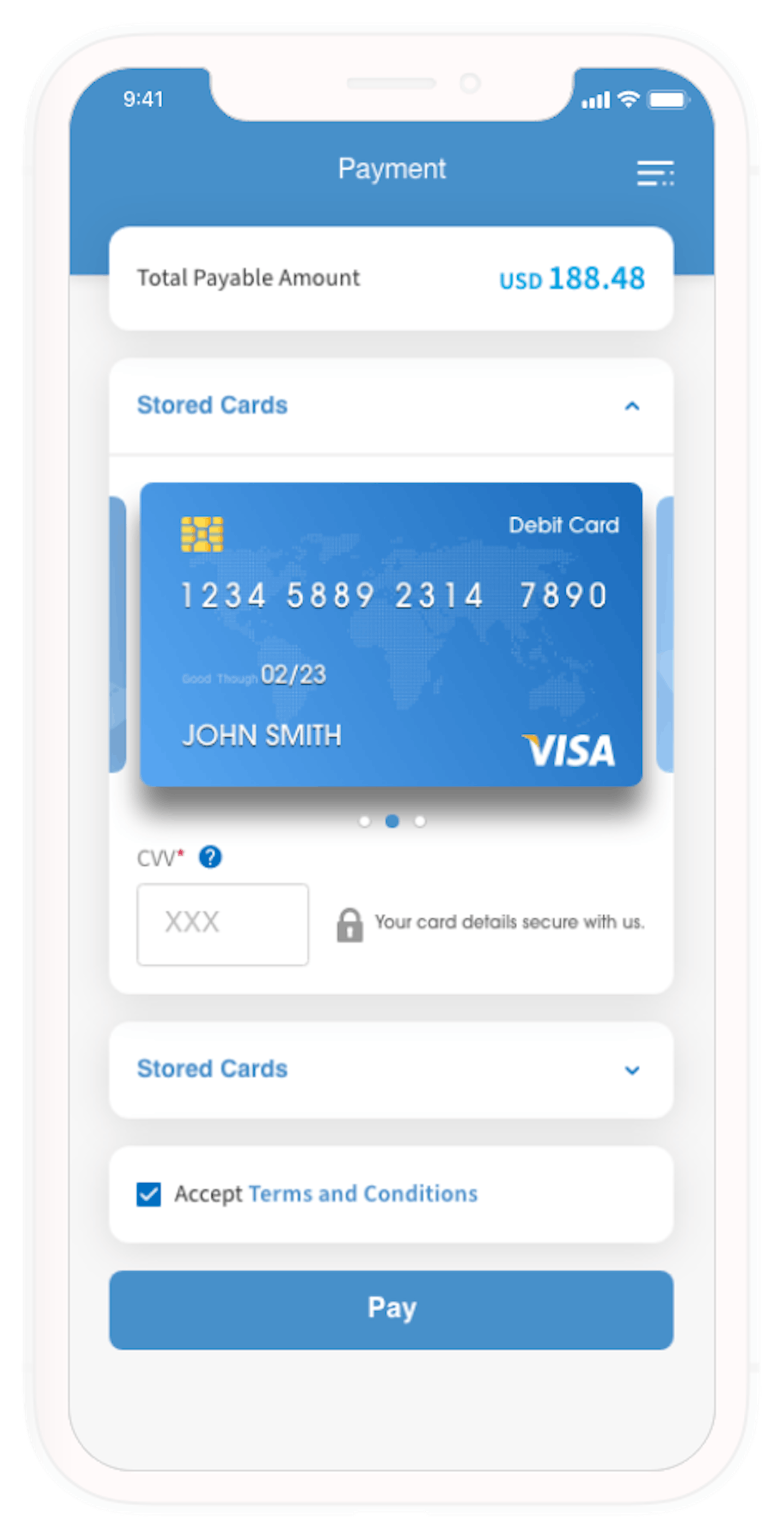 POP Improve Stored Cards Mobile